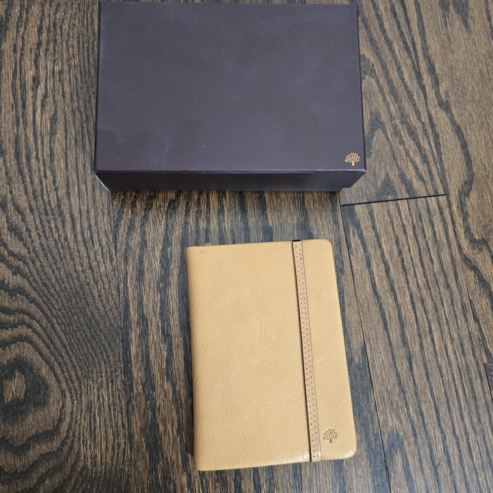 Mulberry Tan Leather Mini Notebook